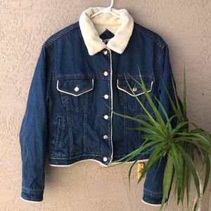 Star Blue Apparel Denim Sherpa Jacket 🔥